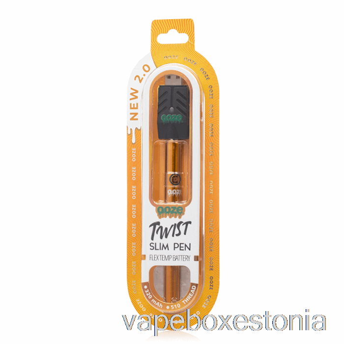 Vape Box Estonia Ooze Slim Twist Pen 2.0 Flex Temp Patarei Mahlane Oranž